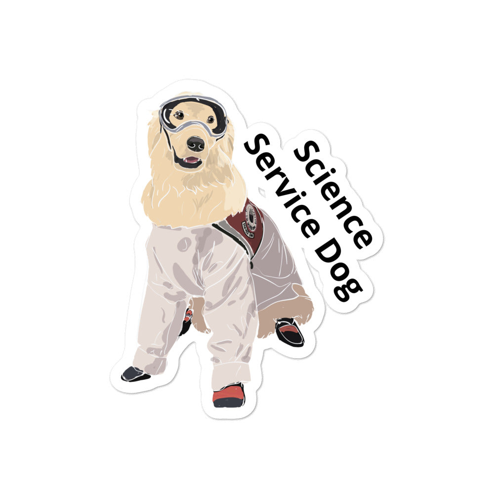 Science Dog Bubble-free stickers