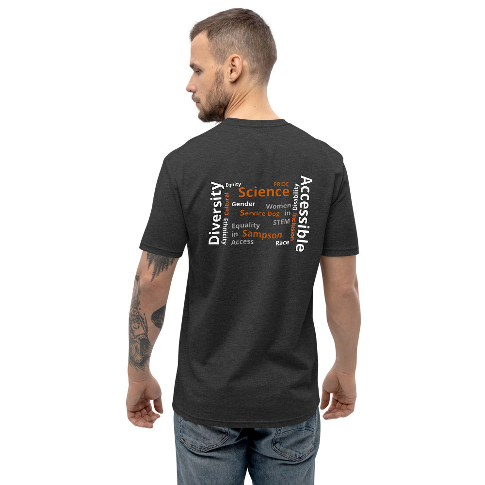 Science Service Dog Diversity Unisex Recycled t-shirt