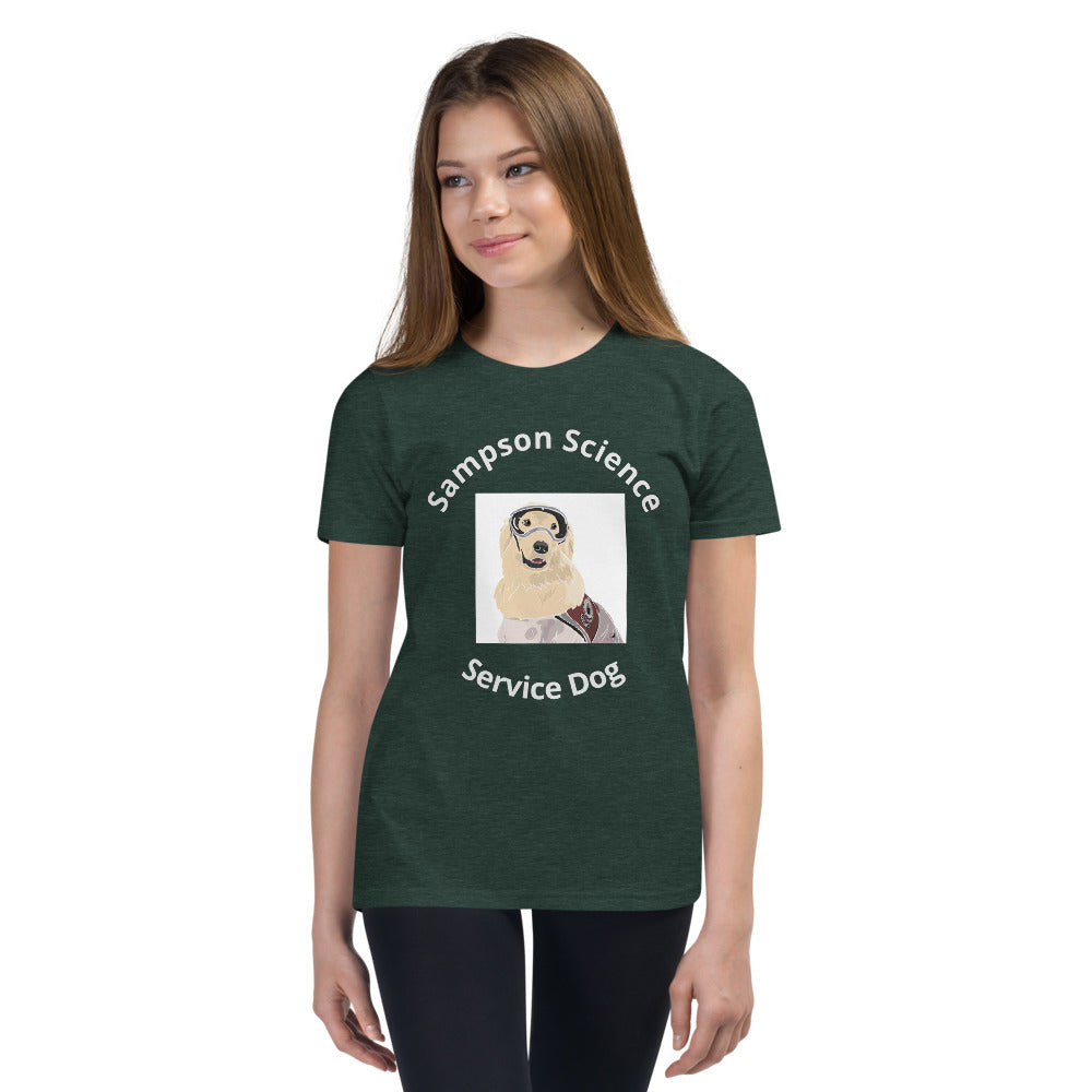 Science dog Youth Short Sleeve T-Shirt