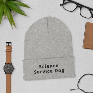 Science Dog Cuffed Beanie